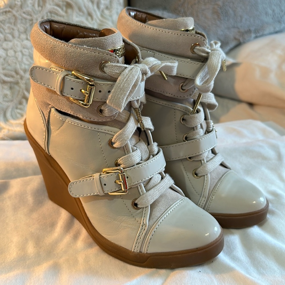Michael Kors white Booties